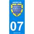 2 Stickers voiture Ardèche 07