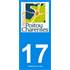 2 Autocollants Poitou Charente 17