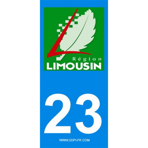 2 Stickers voiture Limousin 23