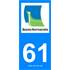 2 Stickers voiture Basse Normandie 61