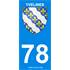 2 Stickers voiture Yvelines 78