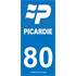 2 Stickers voiture Picardie 80