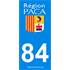 2 Stickers voiture Paca 84