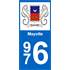 2 Stickers voiture Mayotte 976