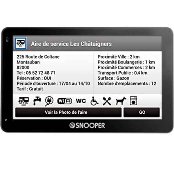 GPS camping car Snooper CC5400