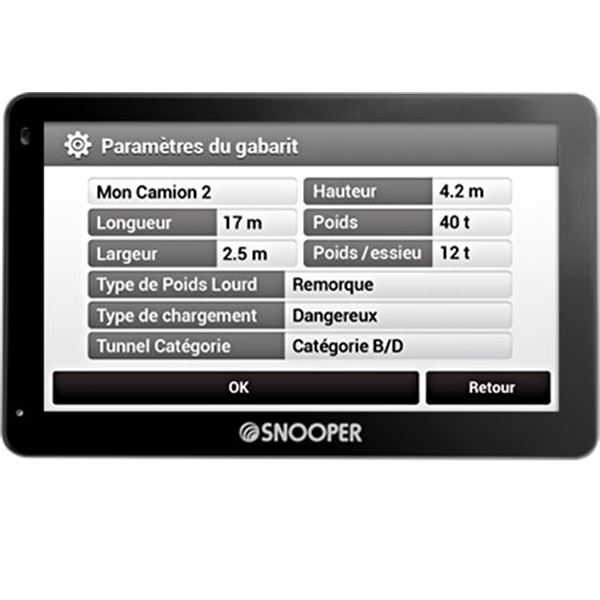 GPS poids lourd Snooper PL5400