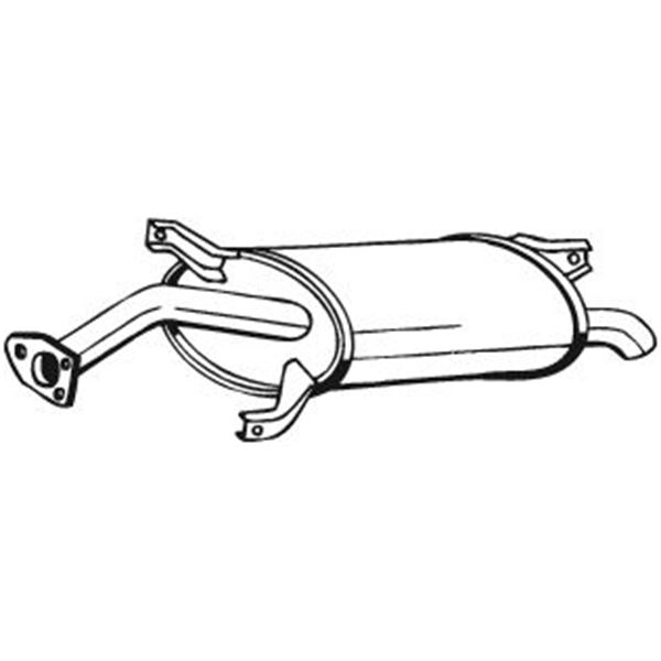 1 silencieux d'échappement arrière Bosal 177001