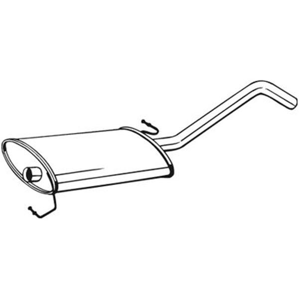 1 silencieux d'échappement intermédiaire Bosal 279441