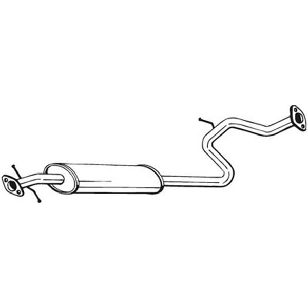 1 silencieux d'échappement intermédiaire Bosal 282055