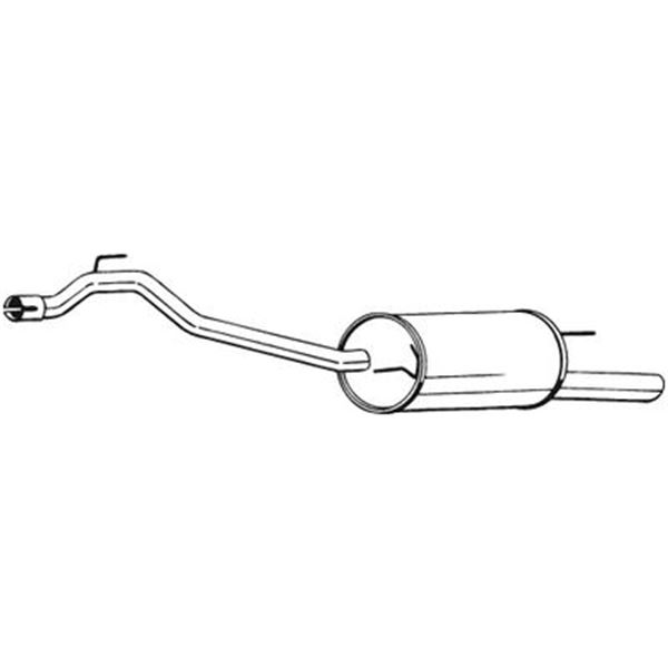 1 silencieux d'échappement arrière Bosal 283461