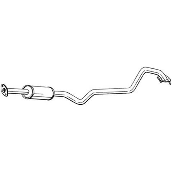 1 silencieux d'échappement intermédiaire Bosal 285417