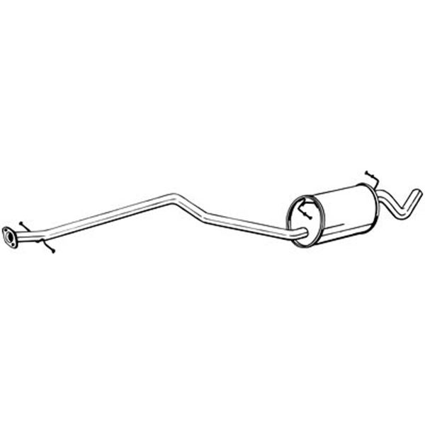 1 silencieux d'échappement intermédiaire Bosal 289035