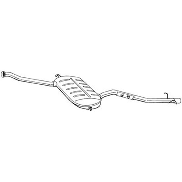 1 silencieux d'échappement intermédiaire Bosal 291119