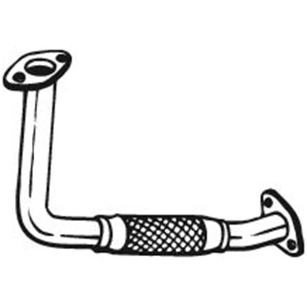 1 tuyau d'échappement Bosal 750105