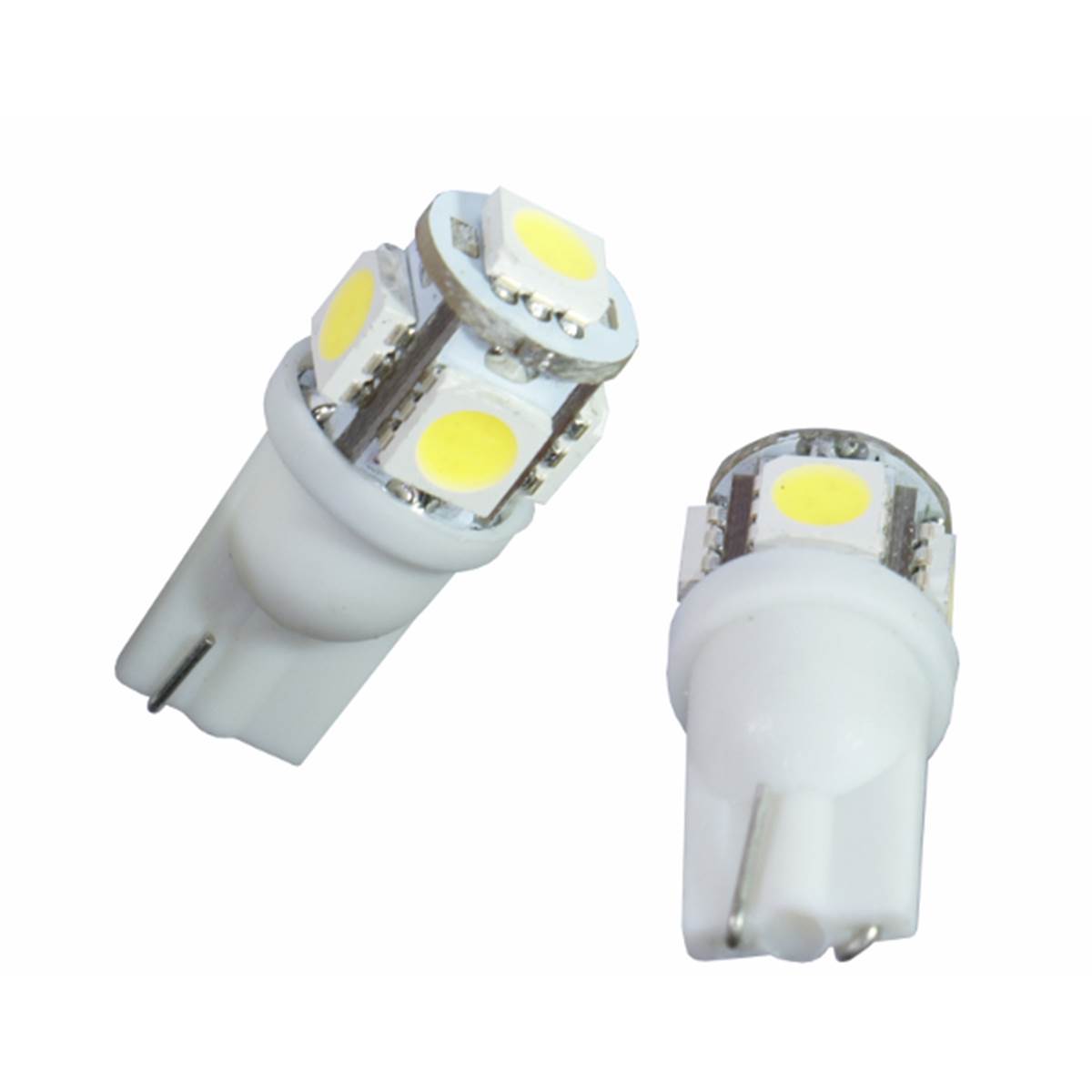 Ampoules (2 pièces) Led T10 (5 Pastilles Smd5050) Éclairage Blanc Autoled.