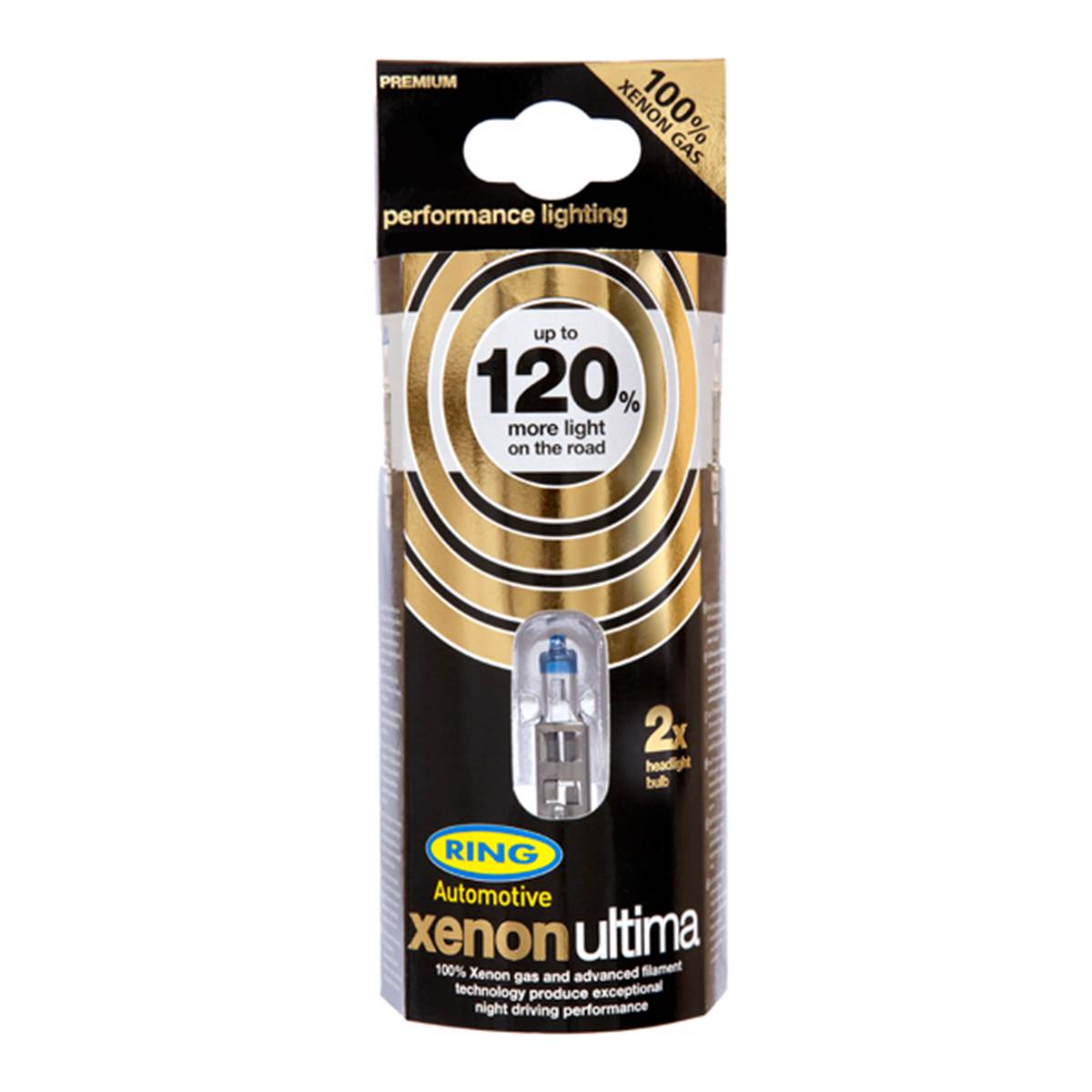 Ampoules (2 pièces) H7 Xenon Ultima +120% Ring