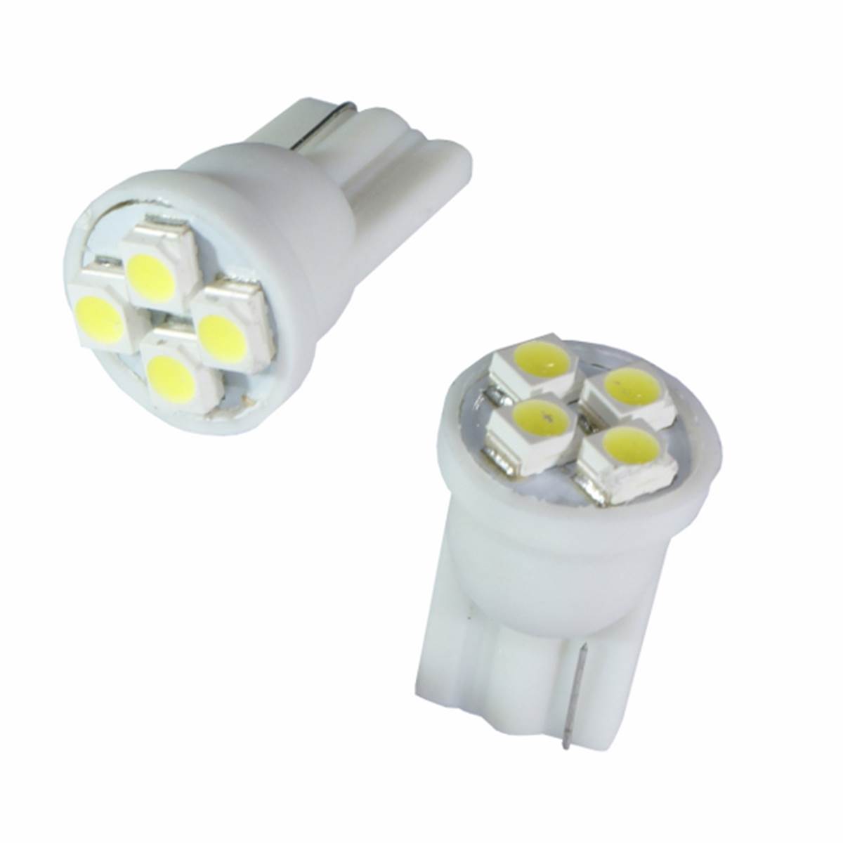 Ampoules (2 pièces) 4 Led T10 Xsmd3528 Éclairage Blanc Autoled