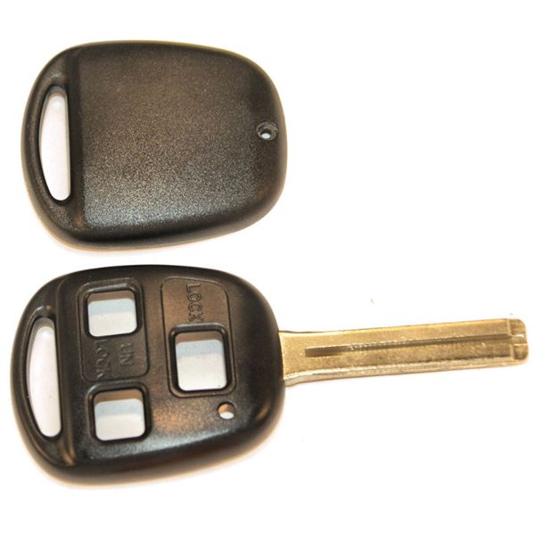 Coque de clé adaptable pour Toyota 3 boutons - Feu Vert