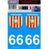 2 Stickers voiture Perpignan 66