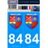 2 Stickers voiture Vaucluse 84