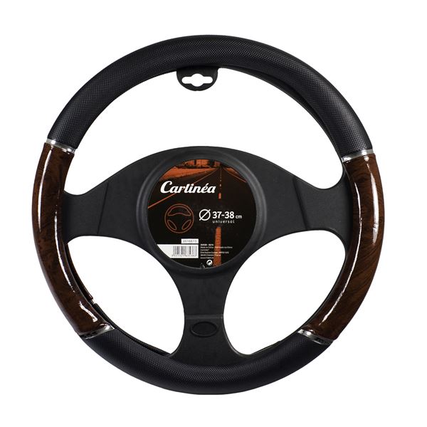 Couvre-volant noir simili bois Tuning Effect