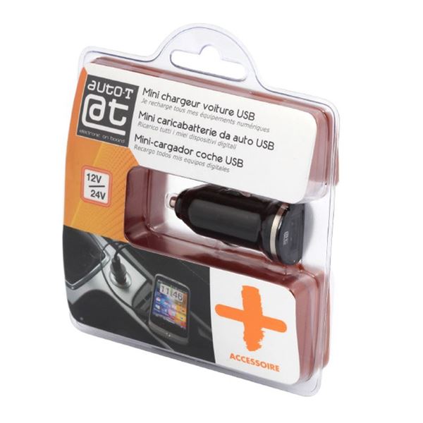 Chargeur double allume-cigare 4 en 1 + 2 USB T'nB - Feu Vert