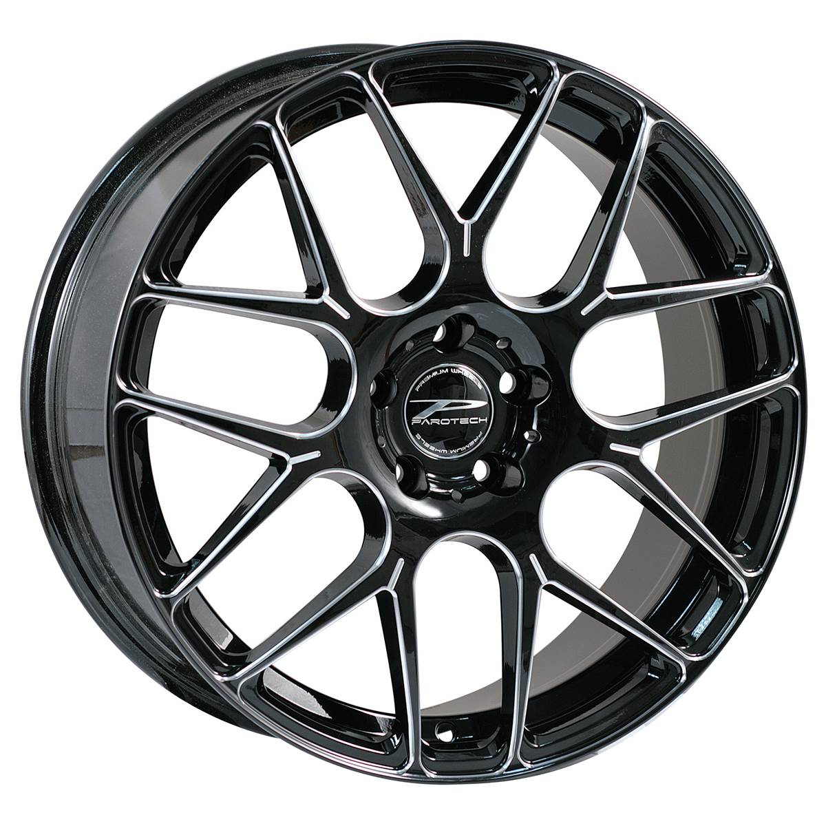 Jante Aluminium Parotech 15 Pouces Black Brillant