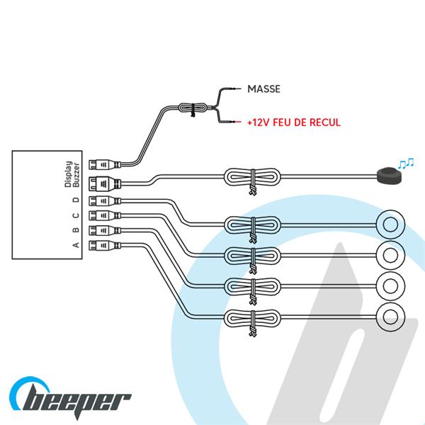 Radar de recul Beeper RE002A/4