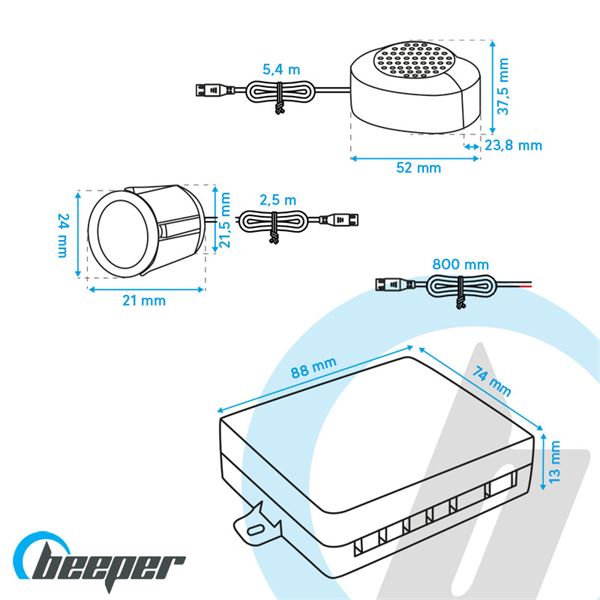 Radar de recul Beeper RE002A/4