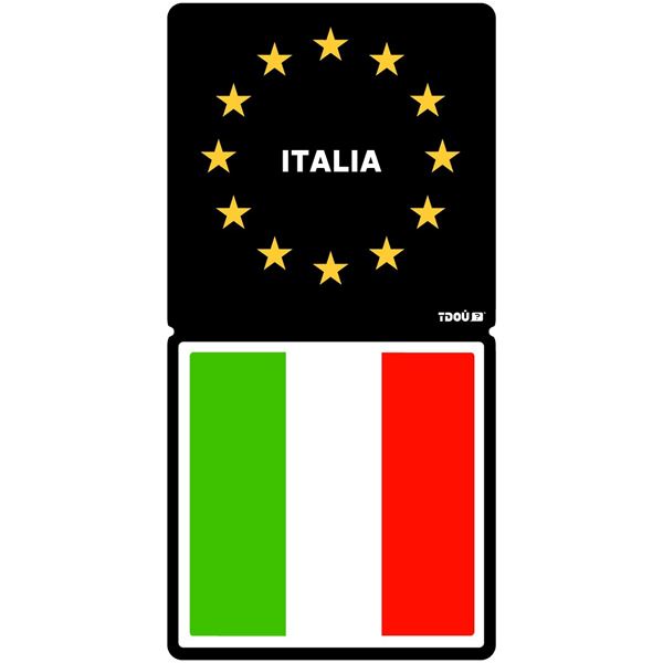 Autocollant voiture département Italie Tdou Cadox