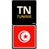 Autocollant voiture département Tunisie