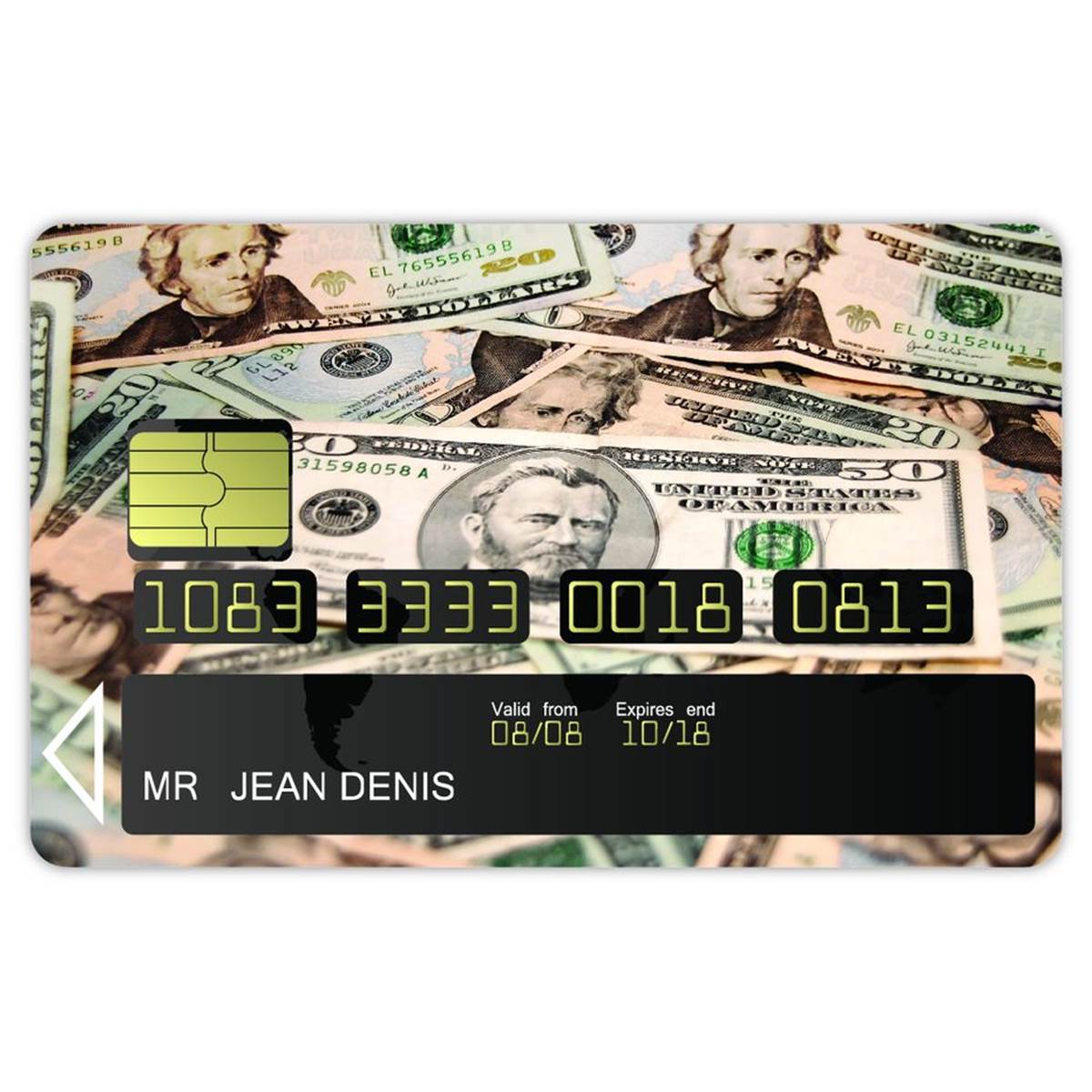 Autocollant Carte Bancaire Snow Cadox