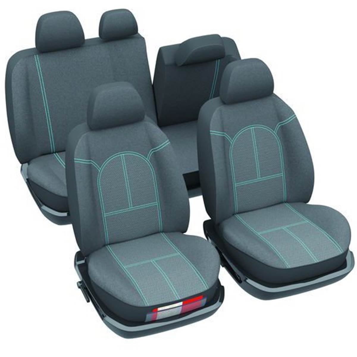 Housse Mateo Dbs Jeu Complet (avec Banquette Arrière Fractionnable)