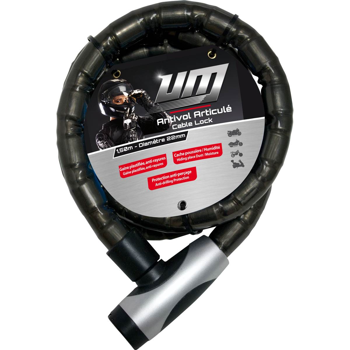 Câble Antivol Um 1,5 Mètre