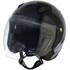 Casque moto jet Eole noir verni taille S (55-56 cm)