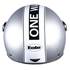 Casque moto jet décoré Eole One Way silver taille XL (61 cm)