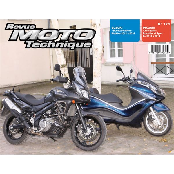 Revue Technique Moto pour PIAGGIO X10 125IE & SUZUKI DL650A V-STROM