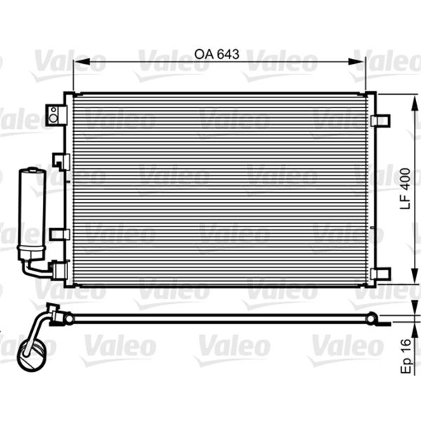 Condenseur de climatisation Valeo 814008