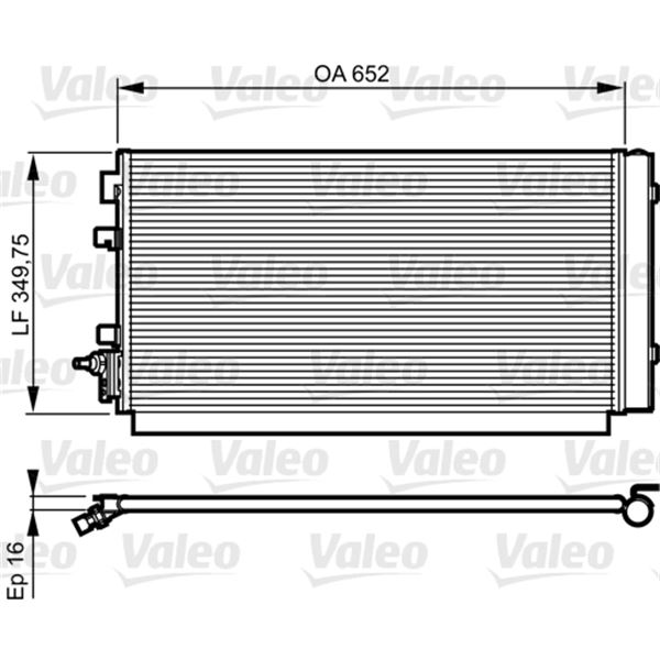 Condenseur de climatisation Valeo 814187