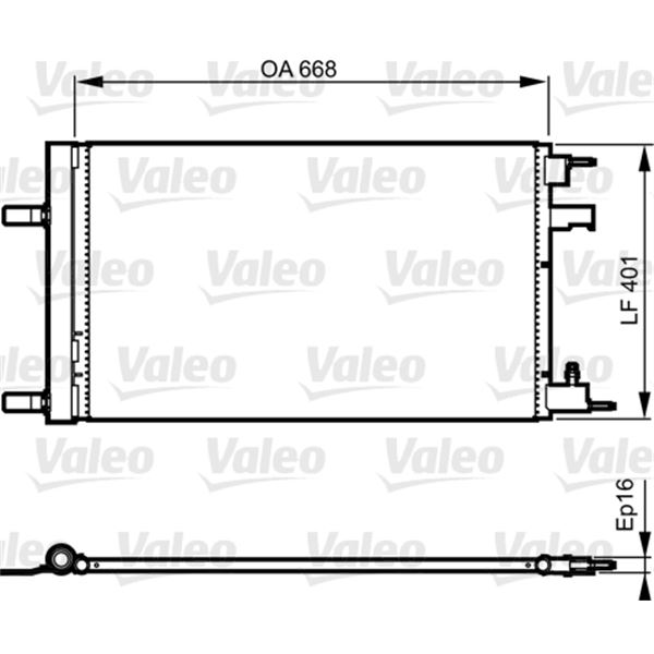 Condenseur de climatisation Valeo 814202