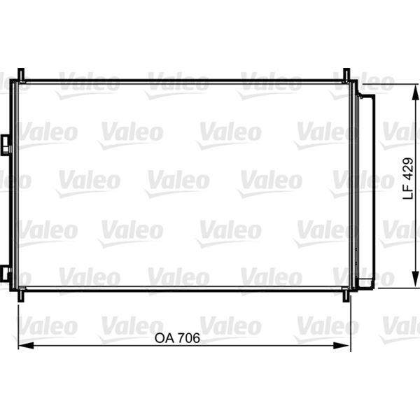 Condenseur de climatisation Valeo 814204