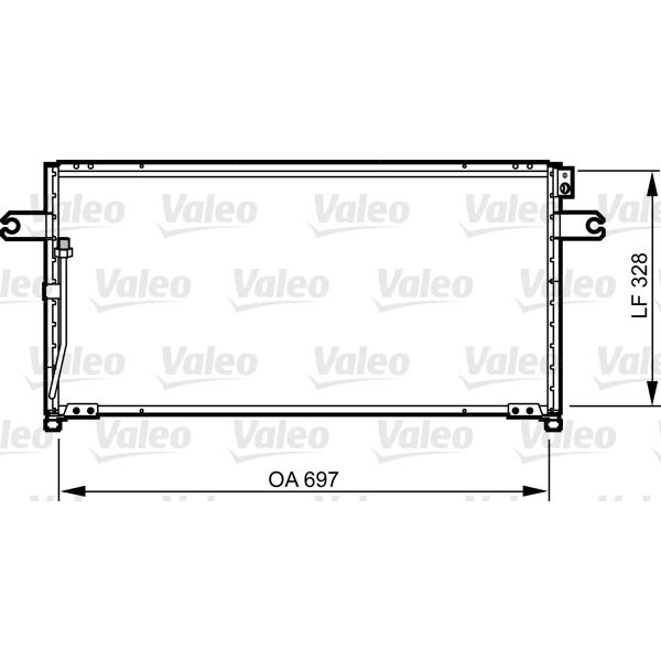 Condenseur Climatisation Valeo 818015 - Compatible Peugeot 207, Citroën C3 - Qualité OEM