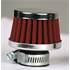 Reniflard conique diamètre 9 chrome/ rouge Cesam Sport