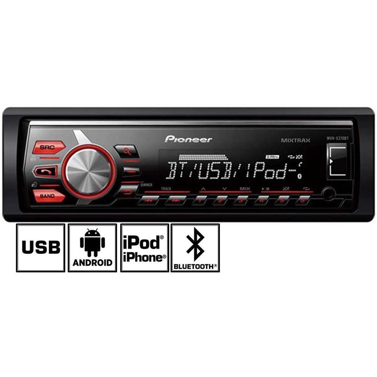 Autoradio Bluetooth Pioneer Mvh-x370bt