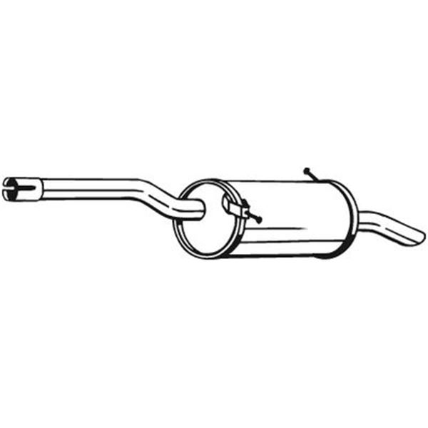 1 silencieux d'échappement arrière Bosal 135103