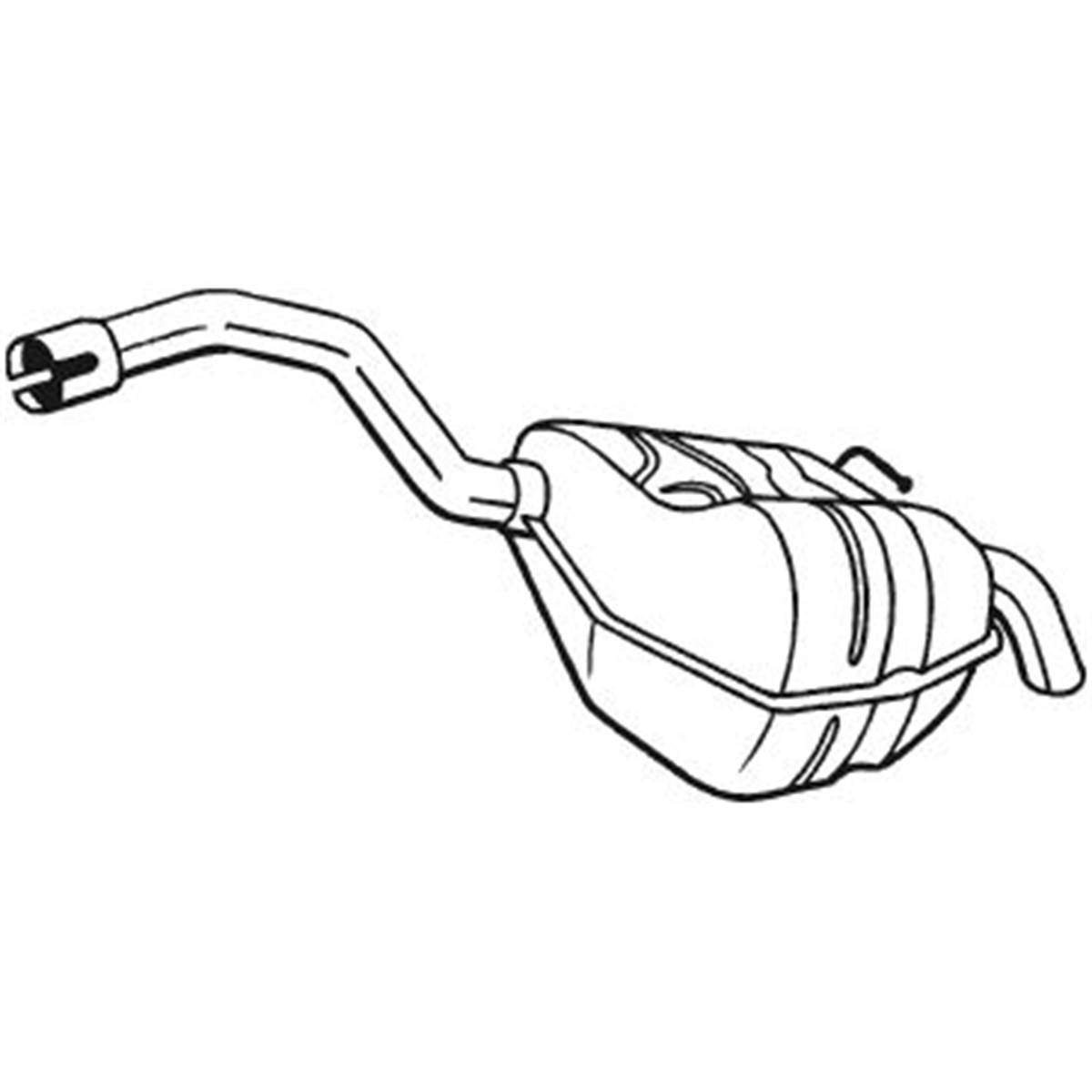 Silencieux D'échappement Arrière Bosal 154353