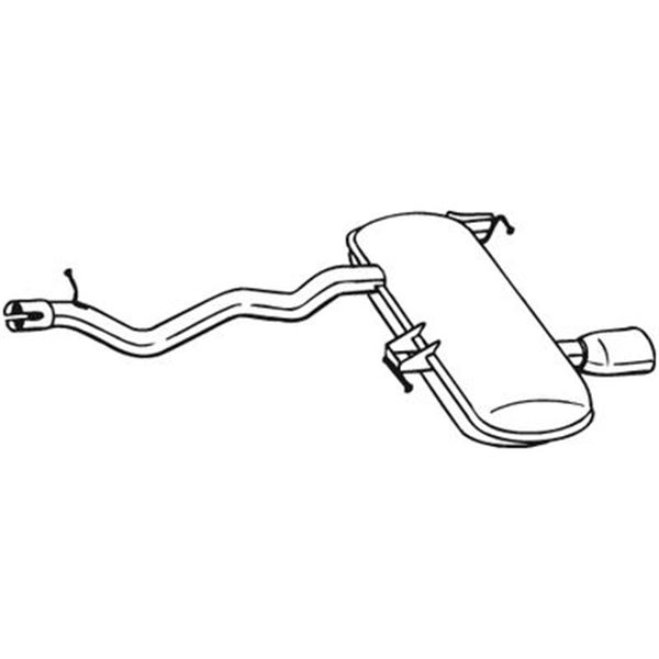 1 silencieux d'échappement arrière Bosal 279467