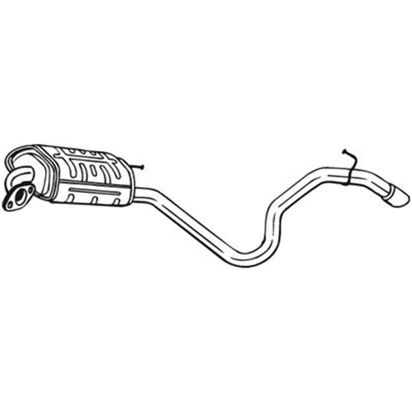1 silencieux d'échappement arrière Bosal 280147