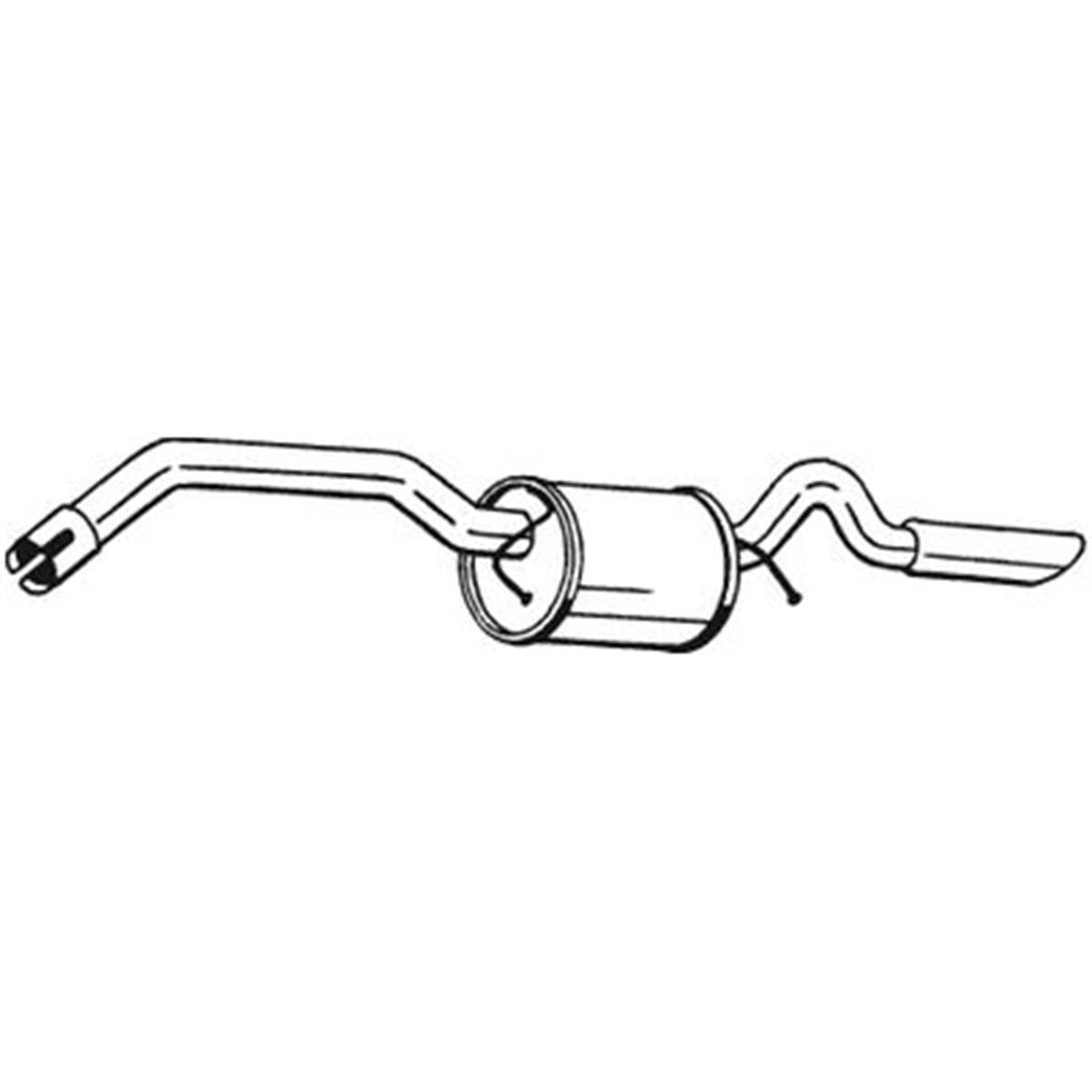 Silencieux D'échappement Arrière Bosal 281313