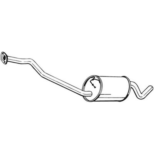 1 silencieux d'échappement intermédiaire Bosal 281845